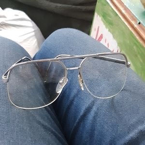 Mens LOGO PARIS aviator Wire frames Glasses eyewear